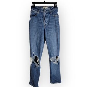 Abercrombie & Fitch Vintage Comfort Stretch Ultra High Rise 90s Straight Jean